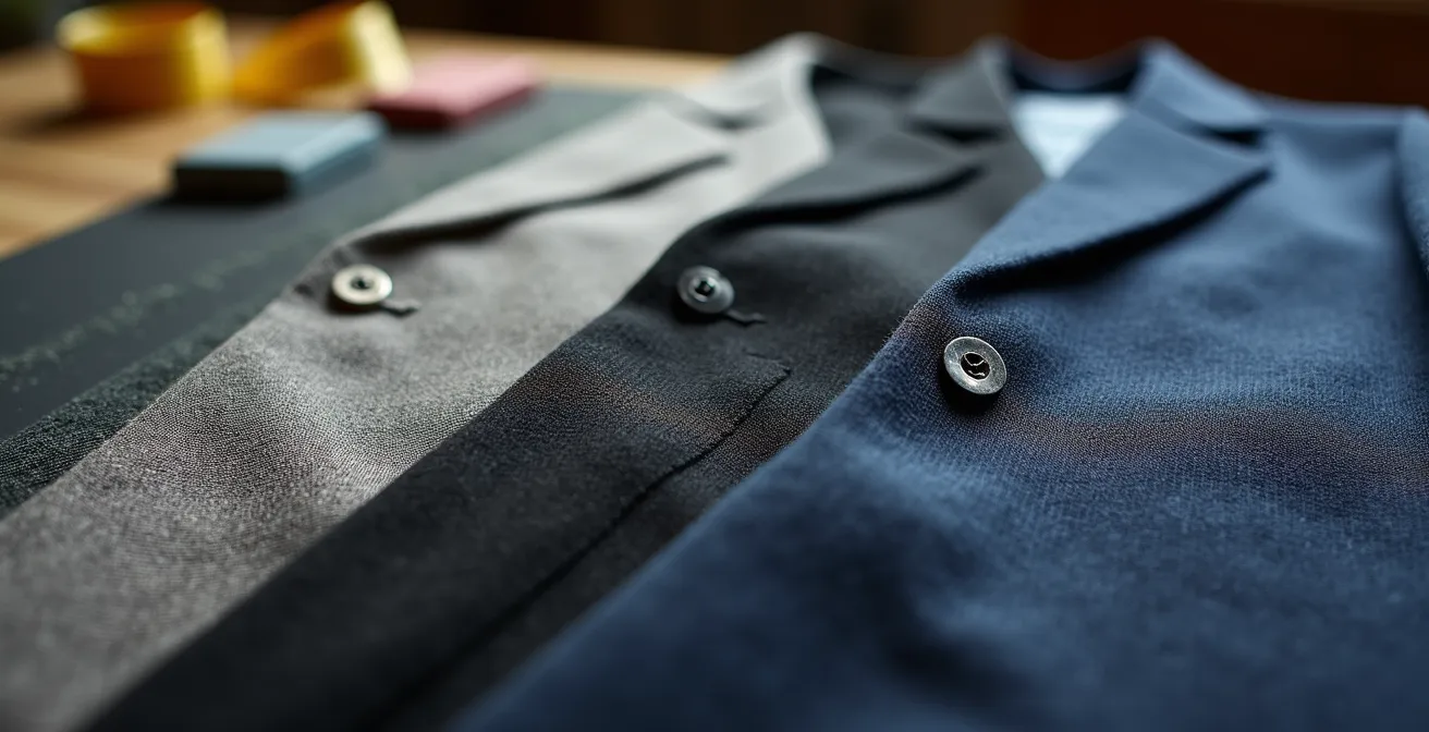 Detailed comparison of blazer construction quality at different price points