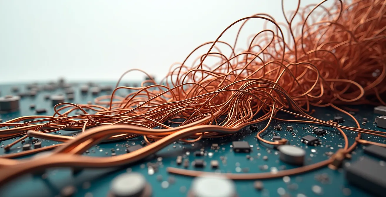 Visual metaphor of product complexity growing exponentially