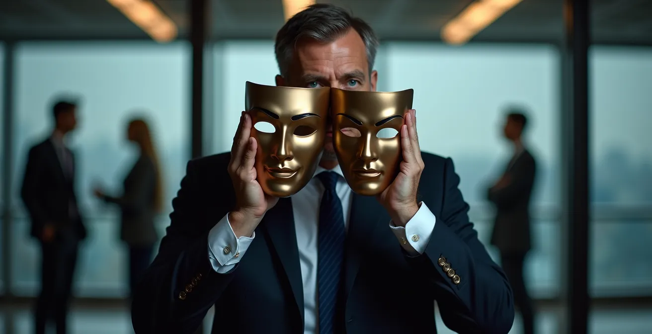 Manager thoughtfully considering employee perspectives through dramatic character analysis