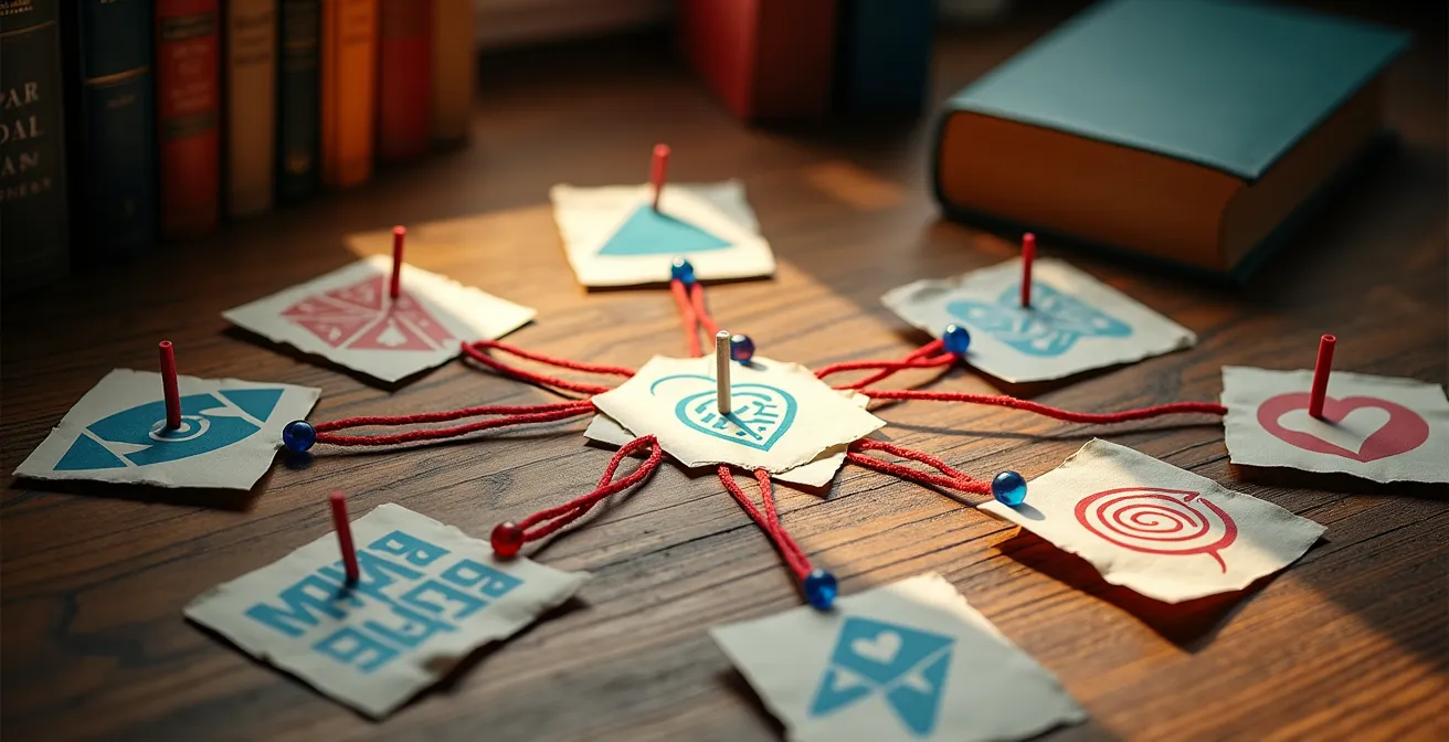 Visual representation of keyword research and genre targeting strategy